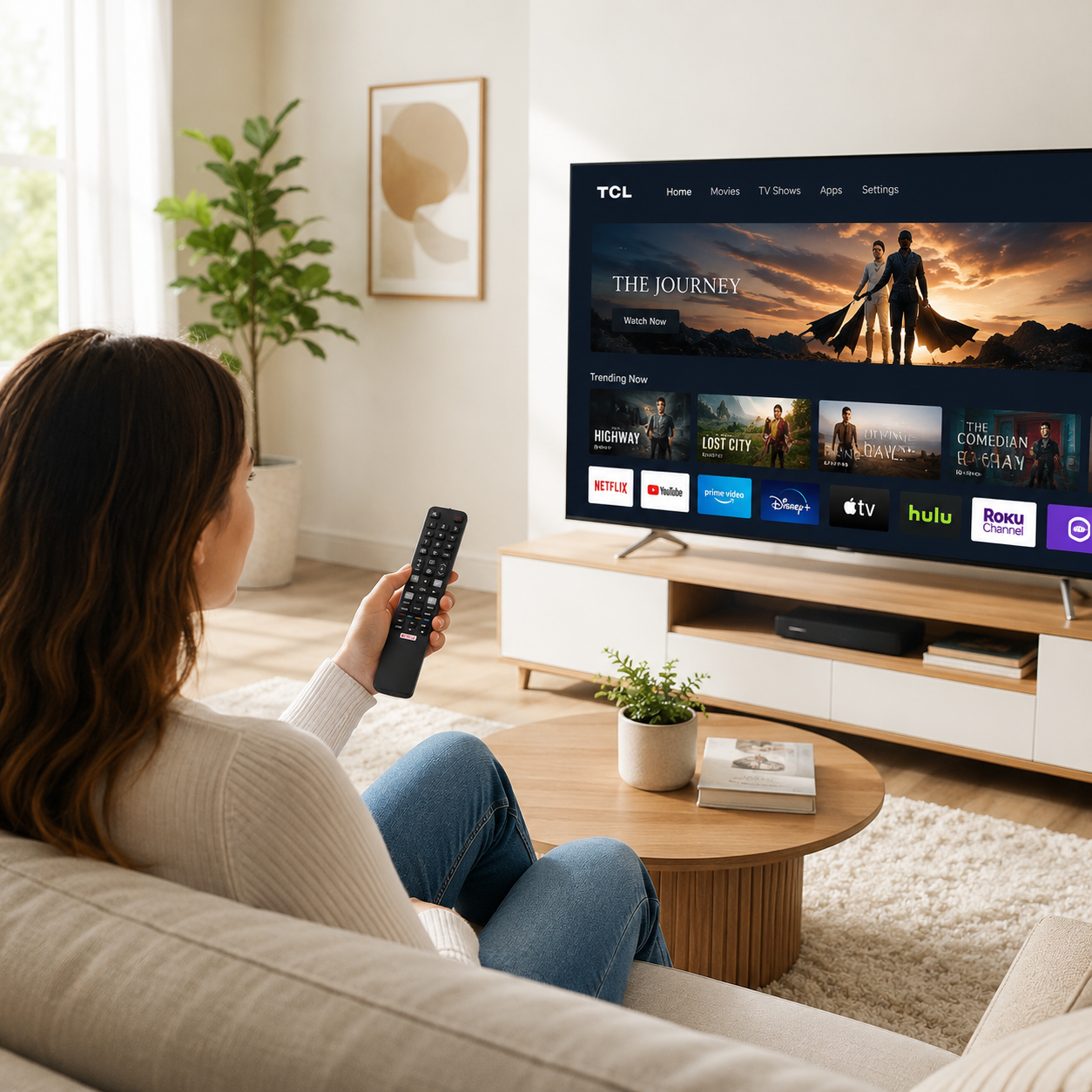 Control Remoto para TCL Smart TV IA Ultima Generación TV25