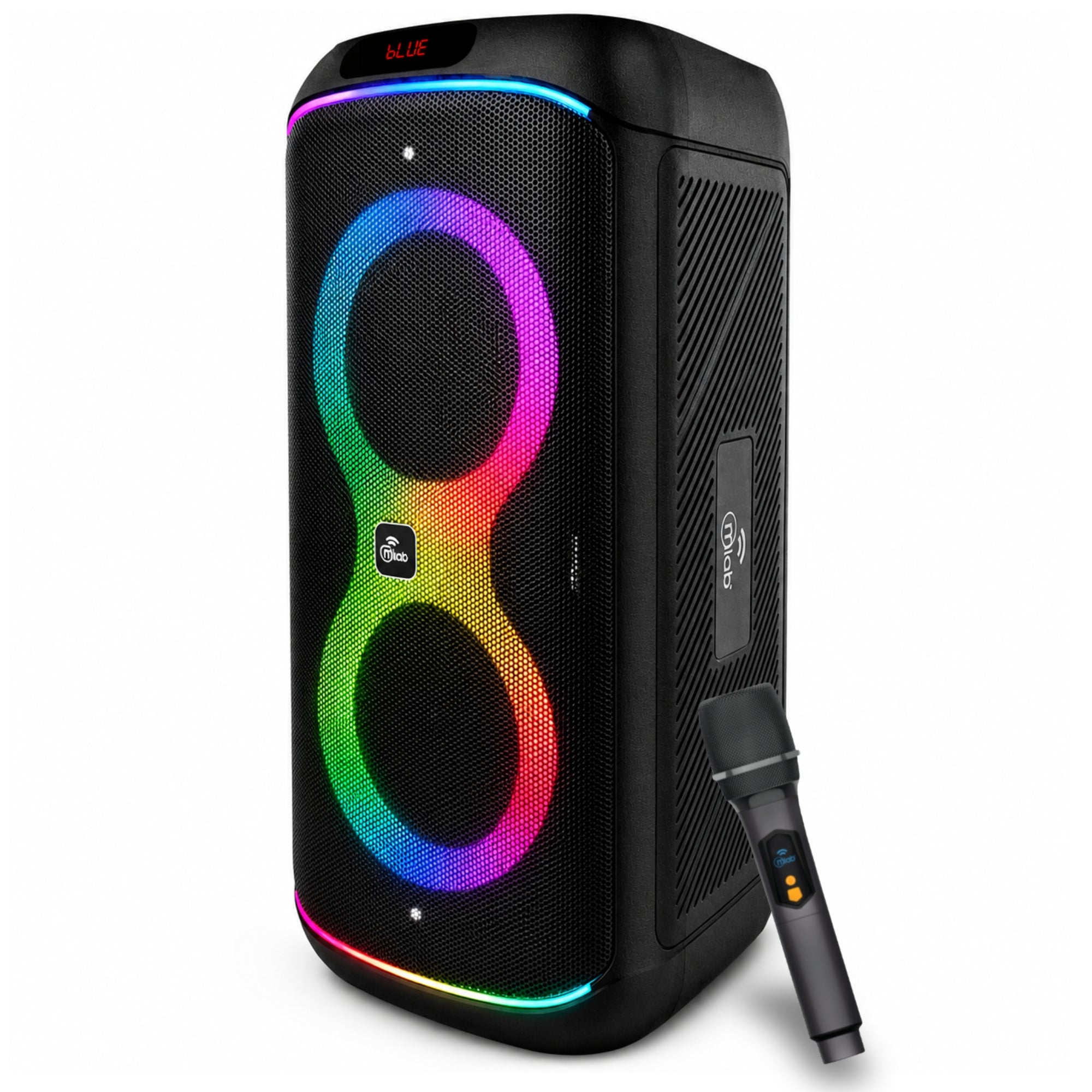 Parlante Karaoke 6" Flaming Party Bass Black MicWireless 45W
