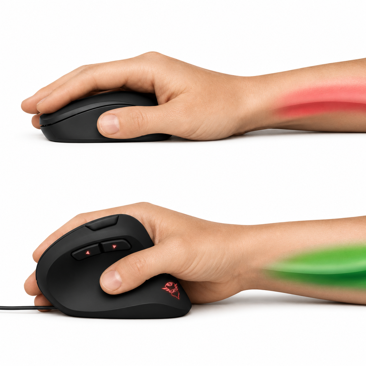 Mouse Gamer Vertical Pro Trust Gxt 144 Rexx 10.000 Dpi 22991