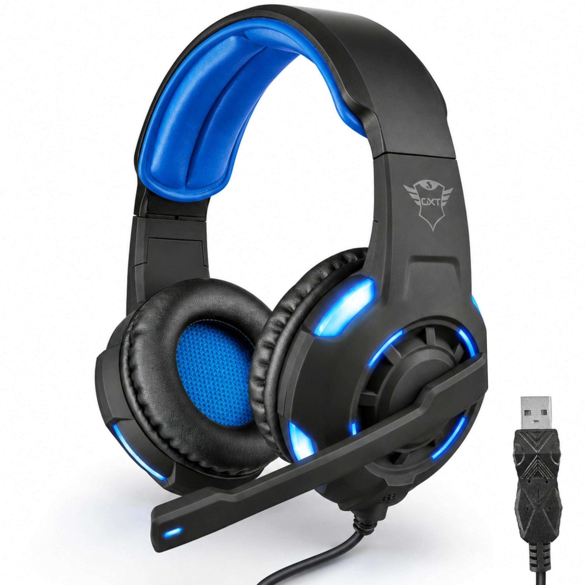 Audifonos USB Trust GXT 350 Radius Sonido Envolvente 7.1 LED