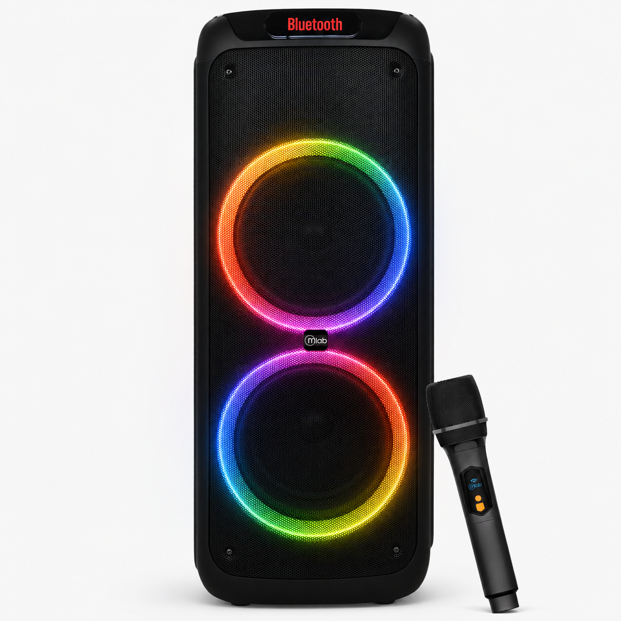 Parlante Karaoke 10" Mlab Flaming Power Bass MicWireless 75W