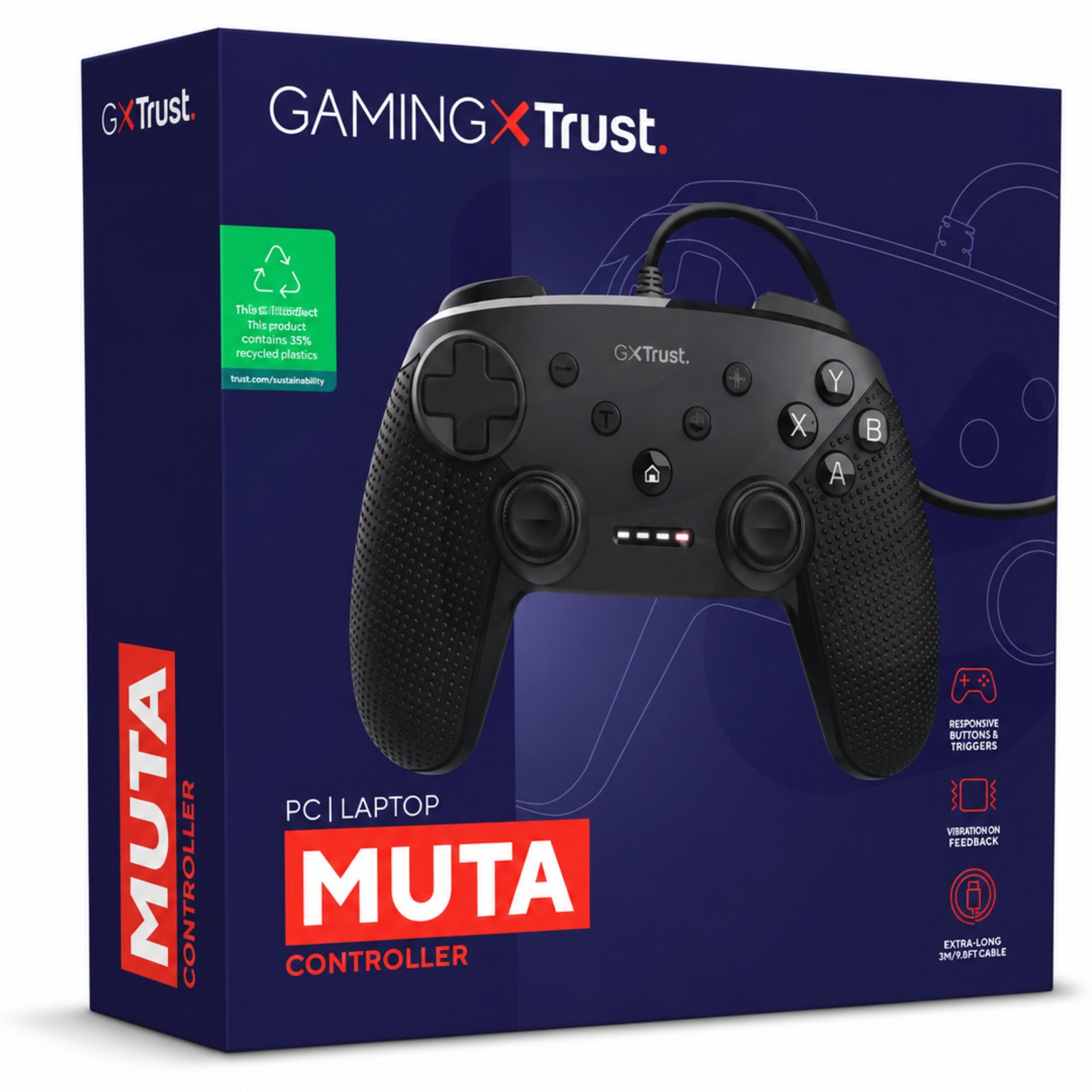 Gempad Inalámbrico Trust GXT Muta USB Multiplataformas