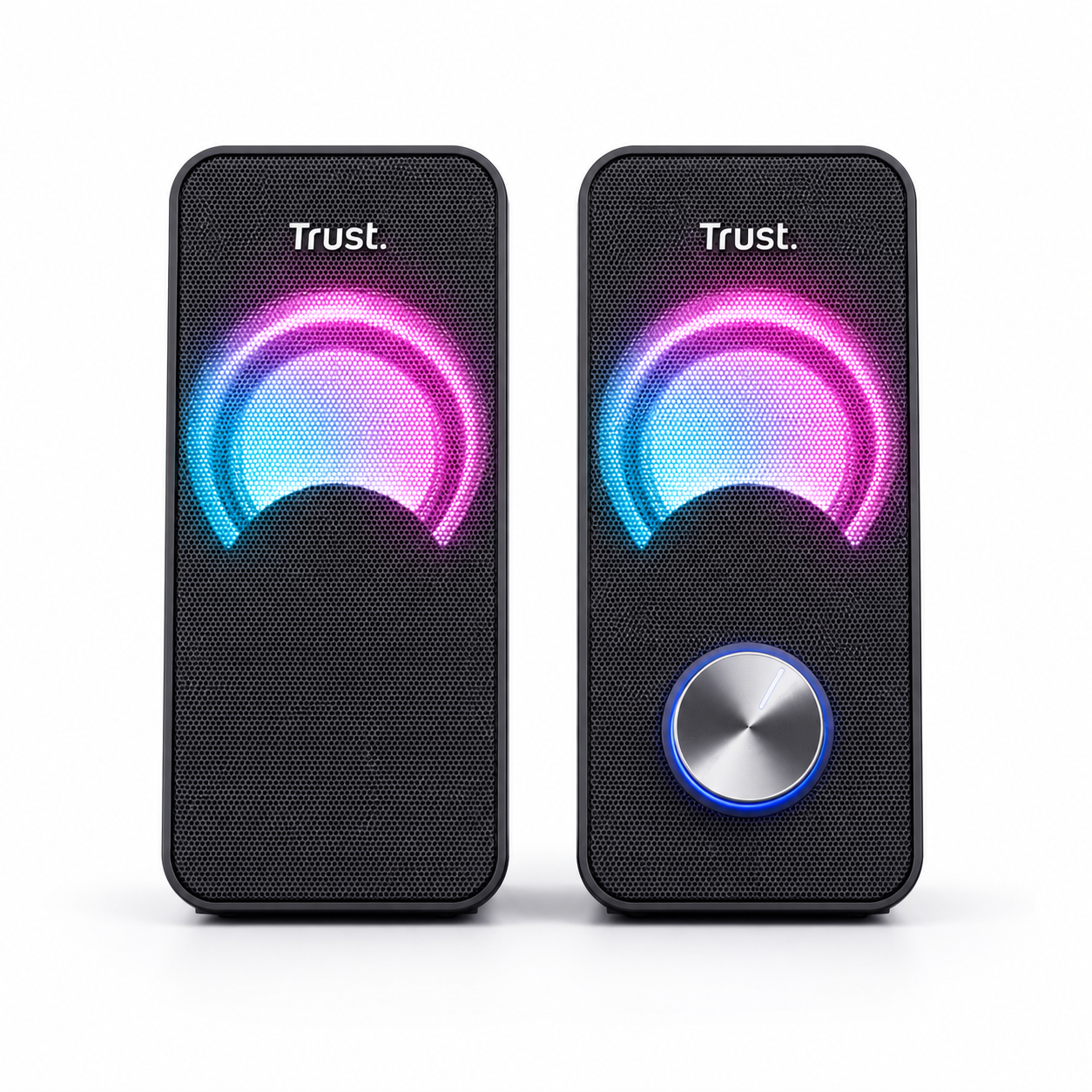 Parlantes USB con Luces RGB de 12W de Escritorio Trust Arys