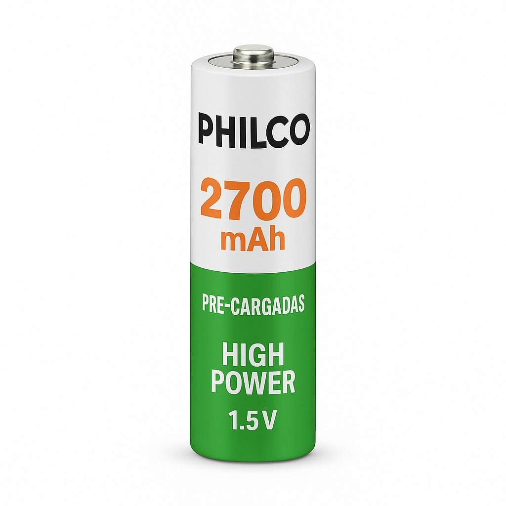 PILA RECARGABLE AA PRECARGADA 2700 MAH ALTA CAPACIDAD
