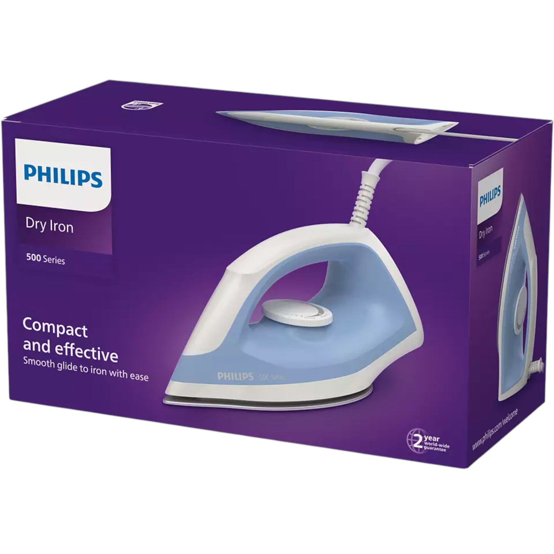 Plancha de Ropa Philips Dry Iron 1200W DST0520 SERIE 500