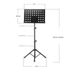 Soporte Atril de Partituras con Altura Ajustable de Aluminio
