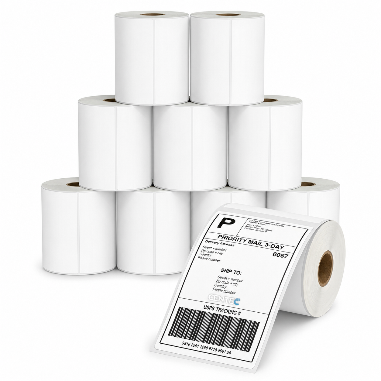 Pack de 5000 Etiquetas Térmicas Autoadhesivas 100x150mm 10UN