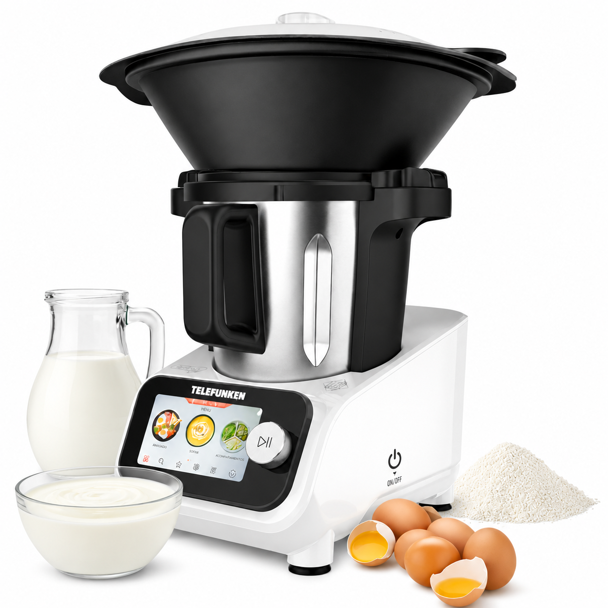 Robot de Cocina Touchscreen TELEFUNKEN CHEF WIFI 1300W 3.5L