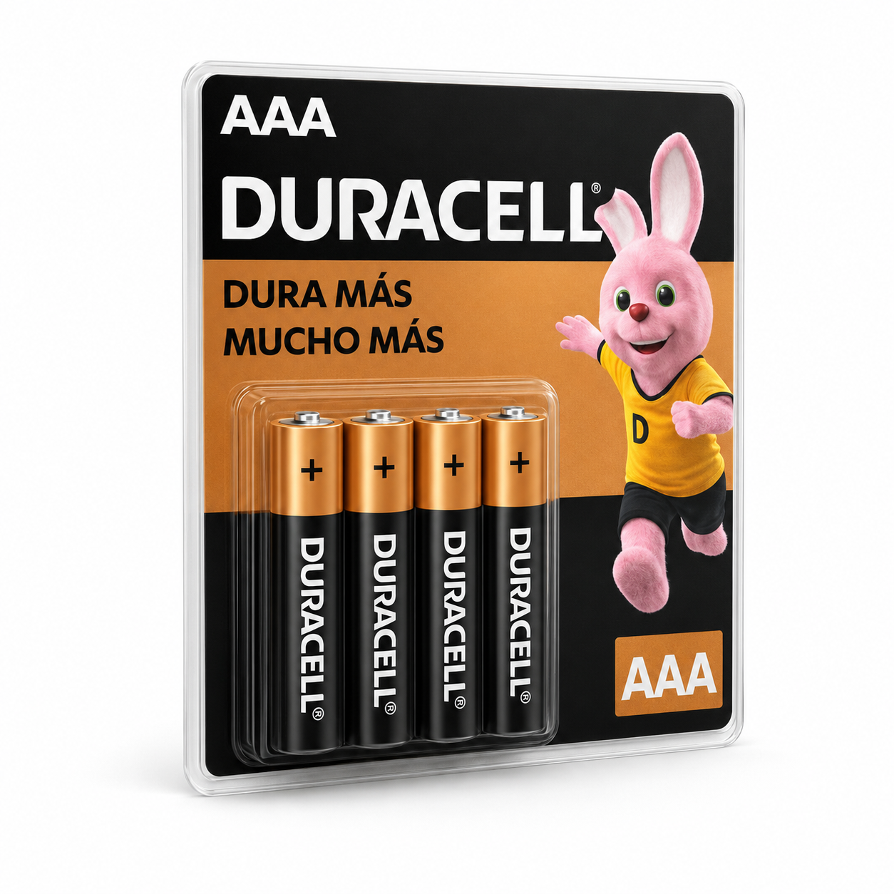Pack de 4 Pilas Duracell AAA Blister Long Life
