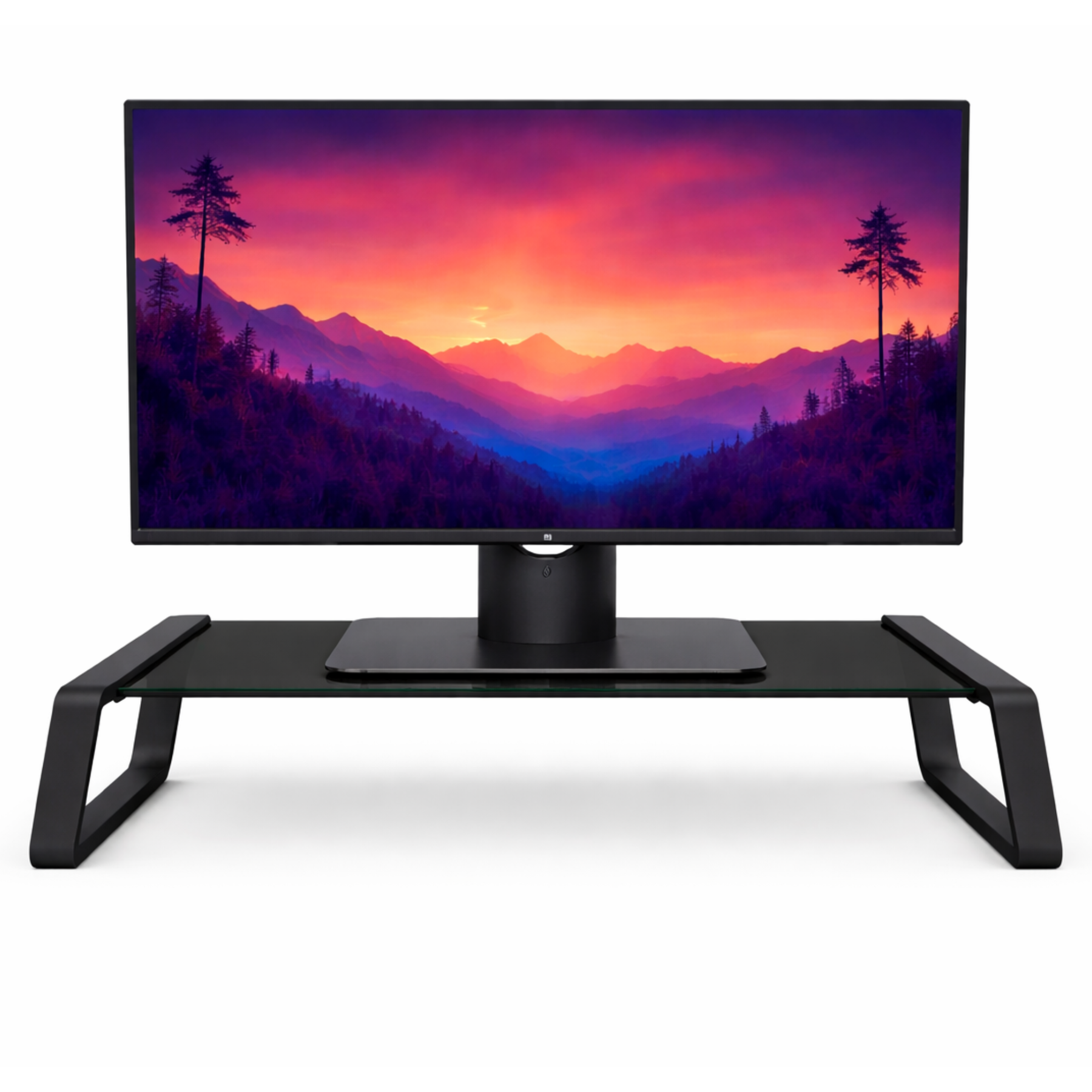 Soporte de Monitor Trust Monta Premium Tempered GLASS Black