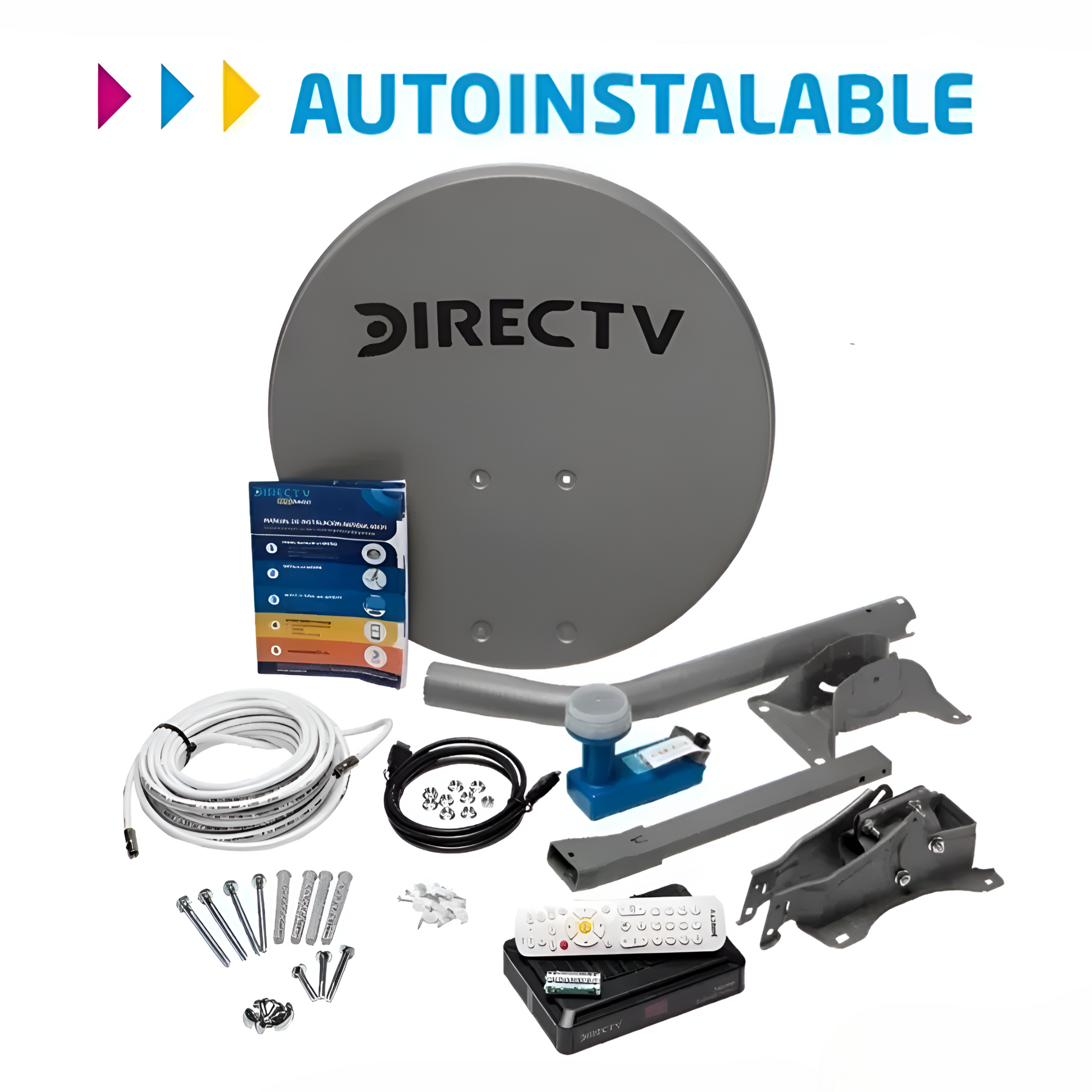 Antena DirecTV Prepago Satelital HD Kit FULL + 2 Directv GO