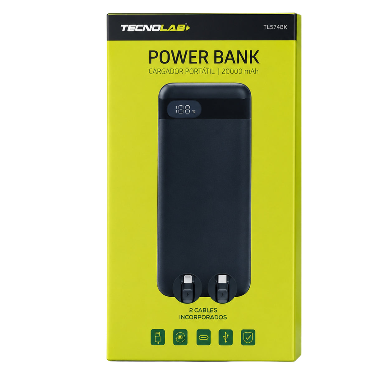 PowerBank 20.000 mAh Turbo Quick Charge Multipuertos 22W