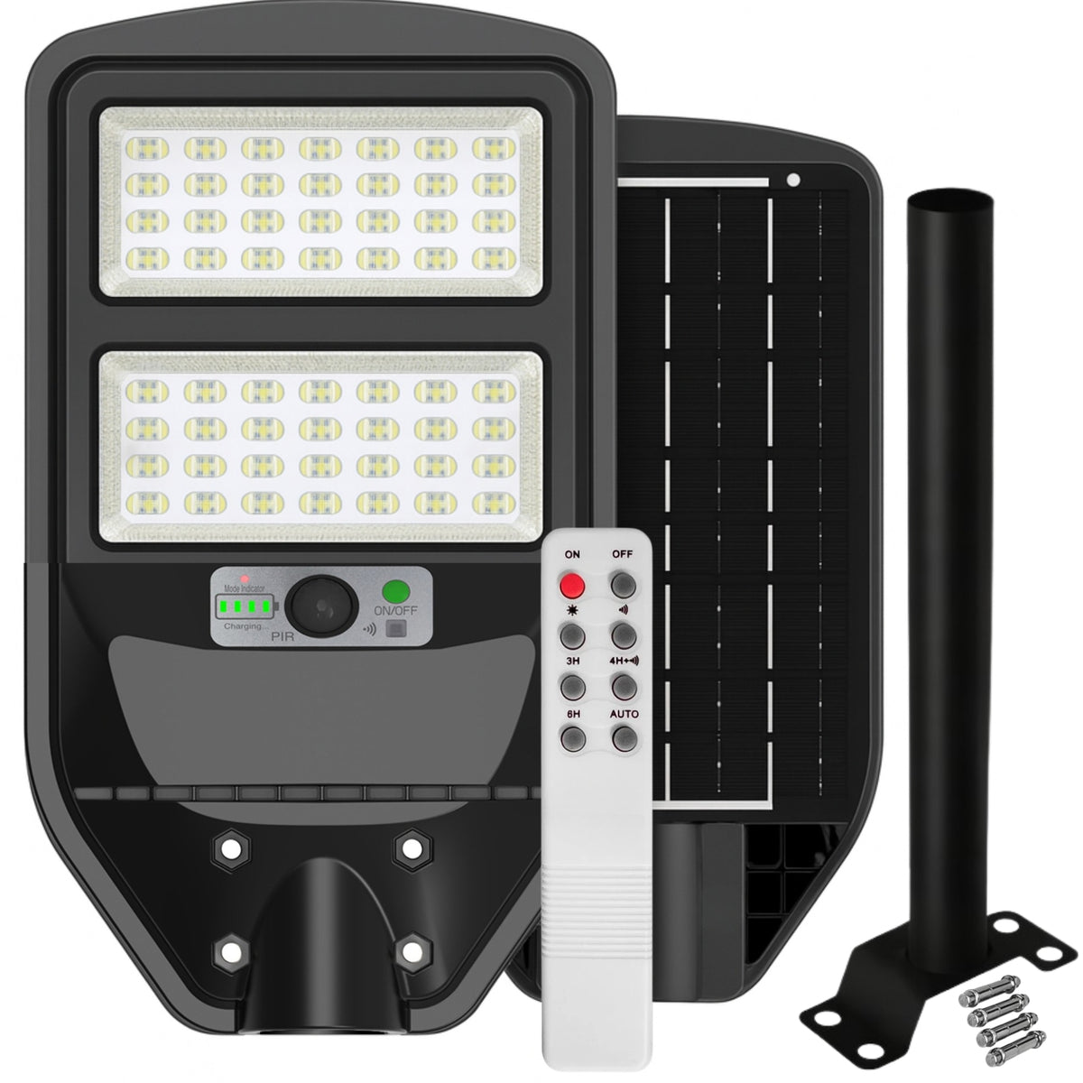 Luminaria Solar Publica con Soporte - High Light LED 100W