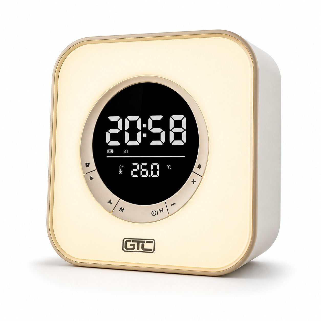 Parlante Bluetooth RGB Despertador Reloj Temperatura SPG-134