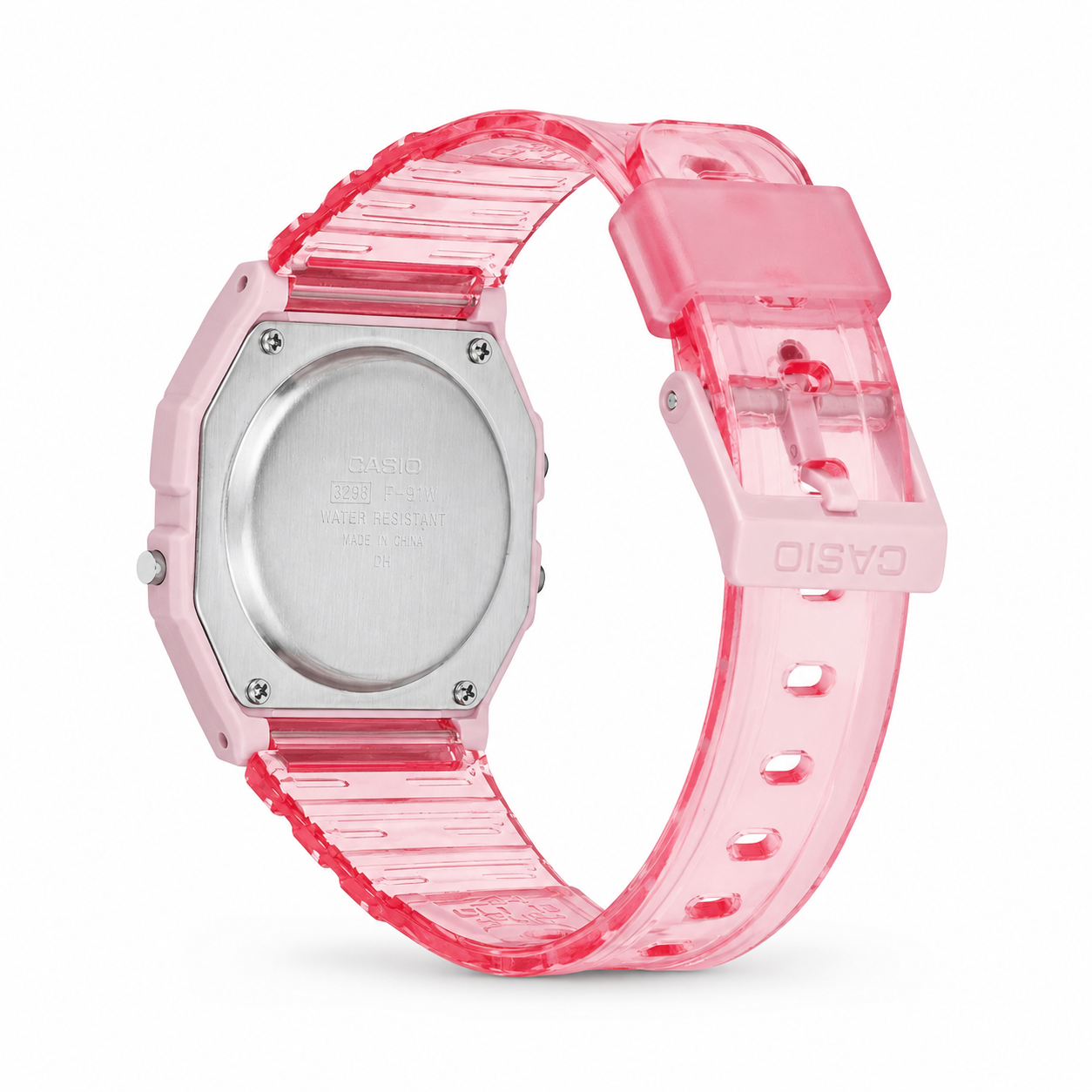 Reloj Digital Casio Femenino Rosado F-91WS-4DF