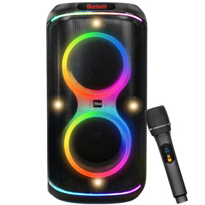 Parlante Karaoke 6" Flaming Party Bass Black MicWireless 45W