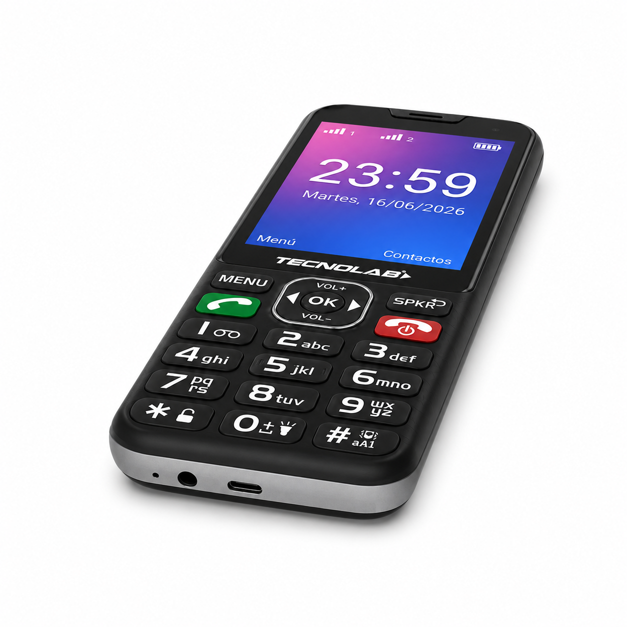 Teléfono Celular Senior Para Adulto Mayor Dual Sim 4G/ BT