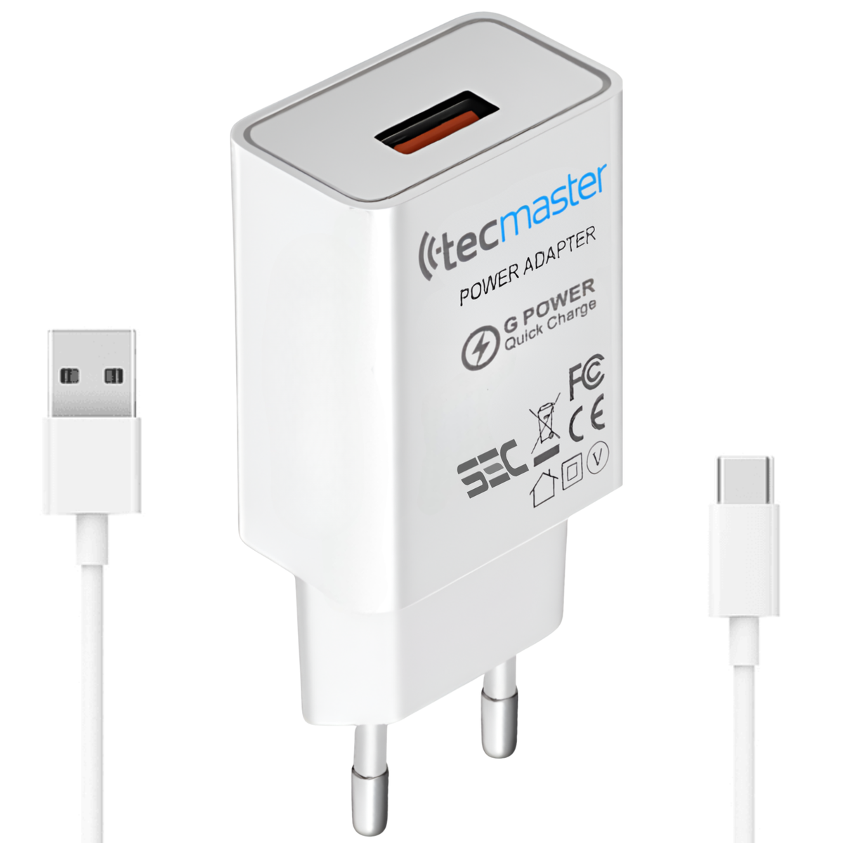 Cargador USB-C Quick Charge Smart Line 3A 18W SEC TM-200516