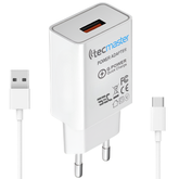 Cargador USB-C Quick Charge Smart Line 3A 18W SEC TM-200516