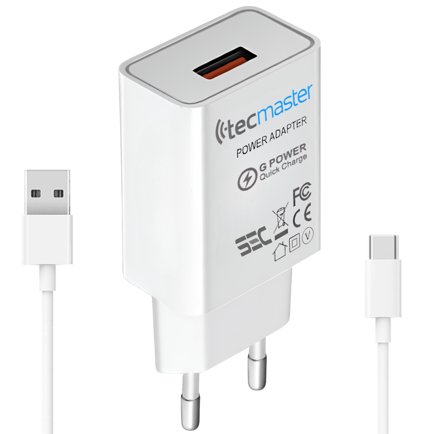 Cargador USB-C Quick Charge Smart Line 3A 18W SEC TM-200516