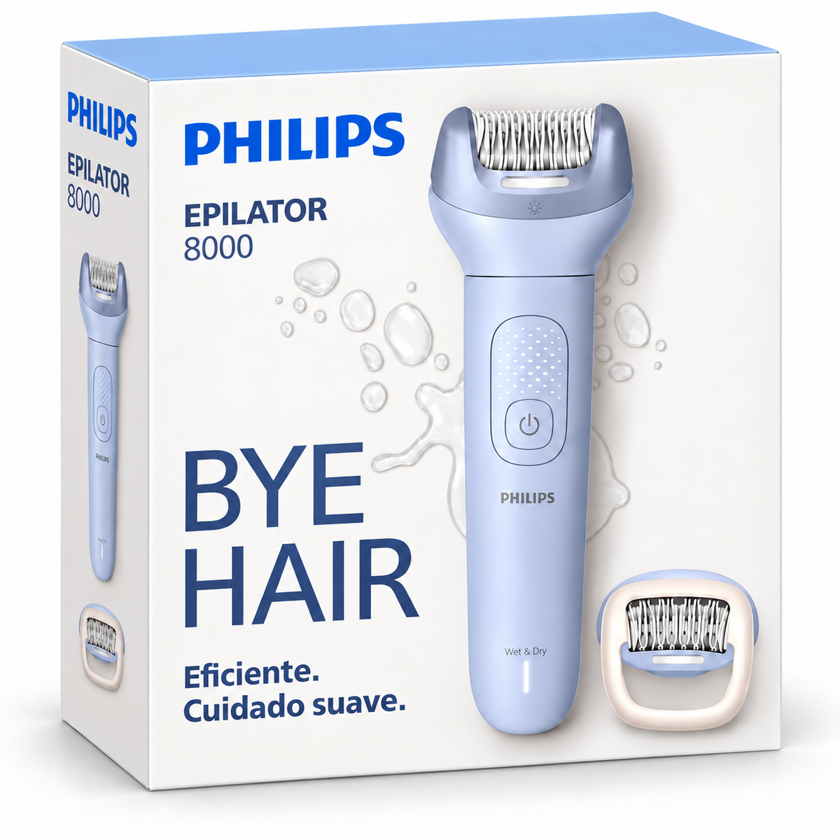 Depiladora Philips BRE-7000 Recargable Uso Húmedo o Seco