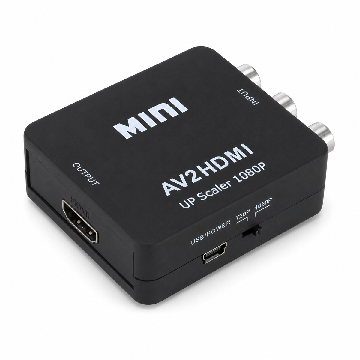 Conversor de Entrada RCA a Salida HDMI Full HD 1080p