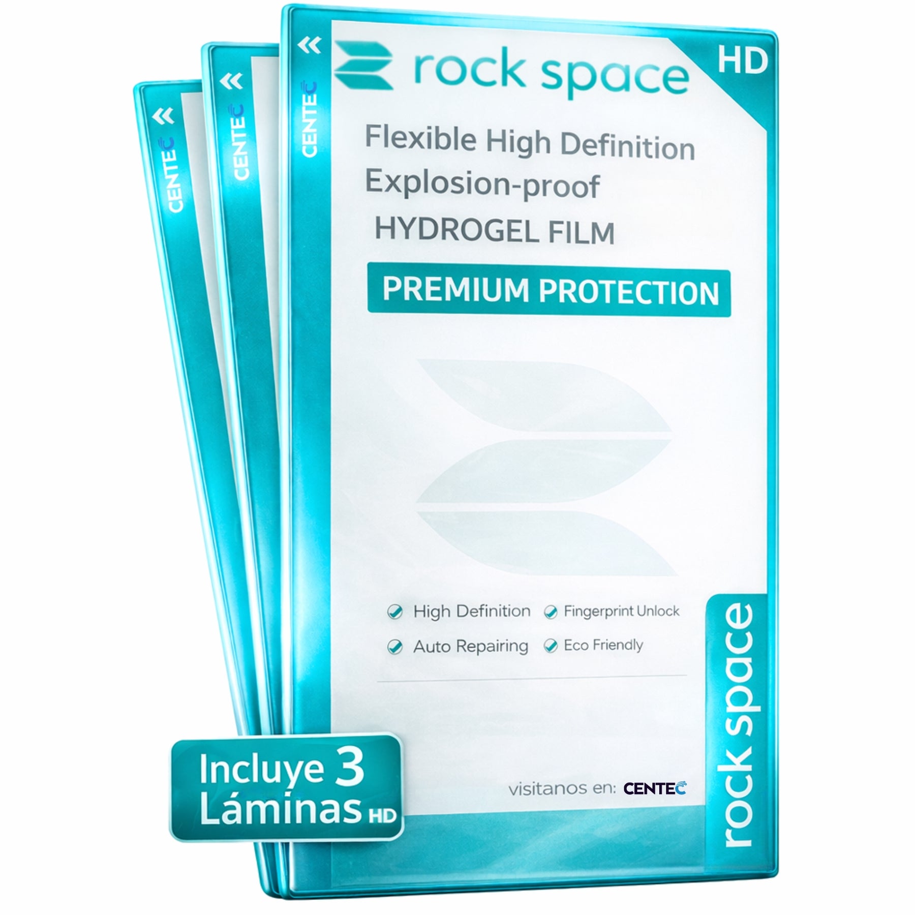 Pack 3 Hidrogel Rock Space HD para Honor X6b