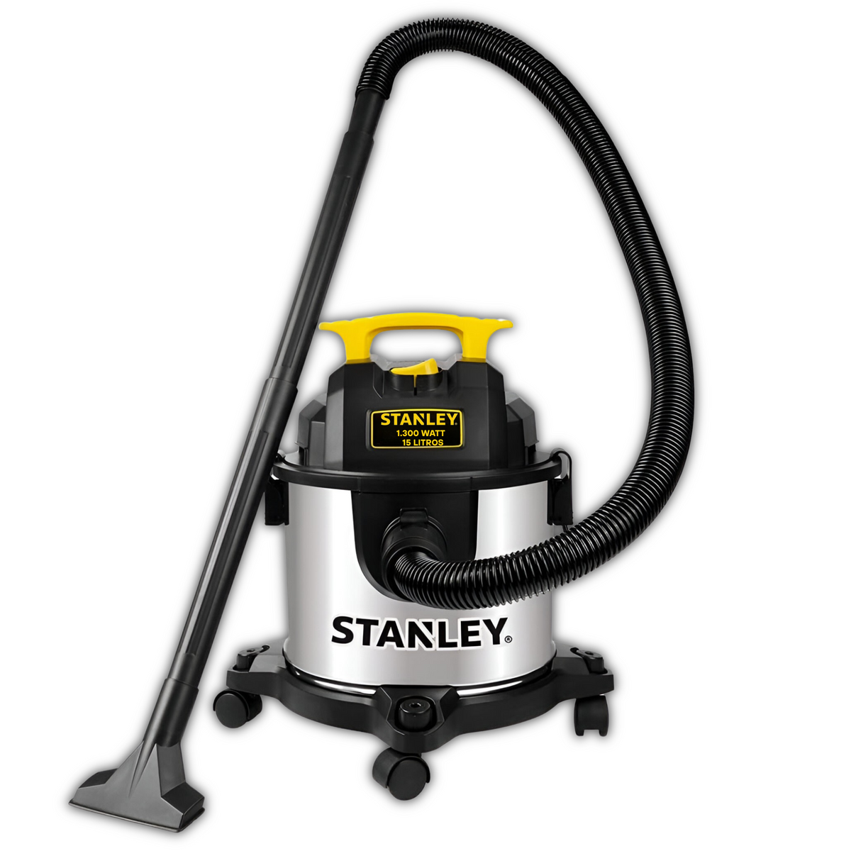 Aspiradora y Sopladora Stanley Inox 15LT 1300W Seco y Húmedo