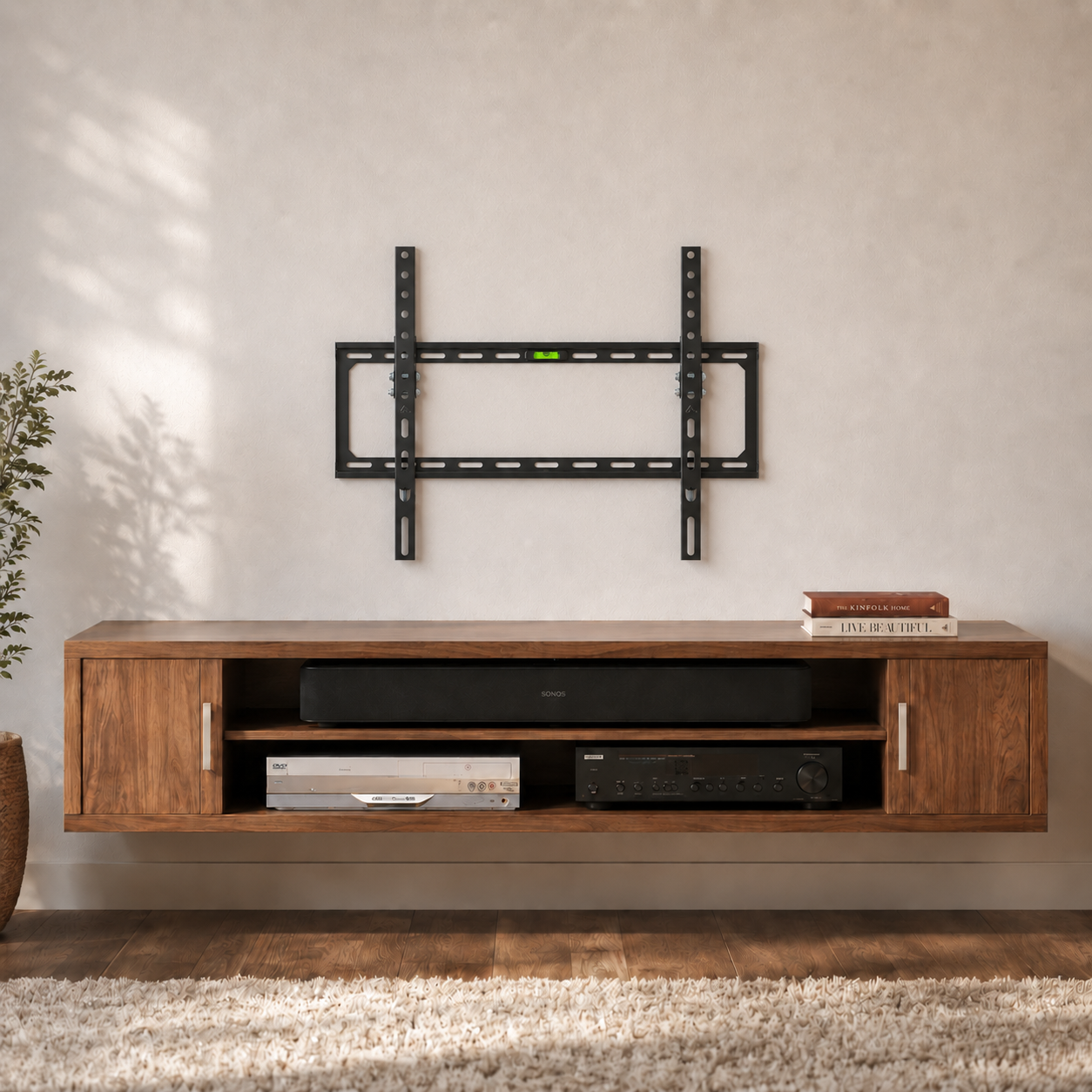 Soporte de TV Fijo de 32" A 80" 50 KG Max Acero Forjado BK50