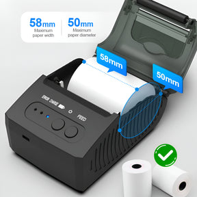 Impresora Térmica Portátil 58mm para Smartphone BT UT-PRT58B