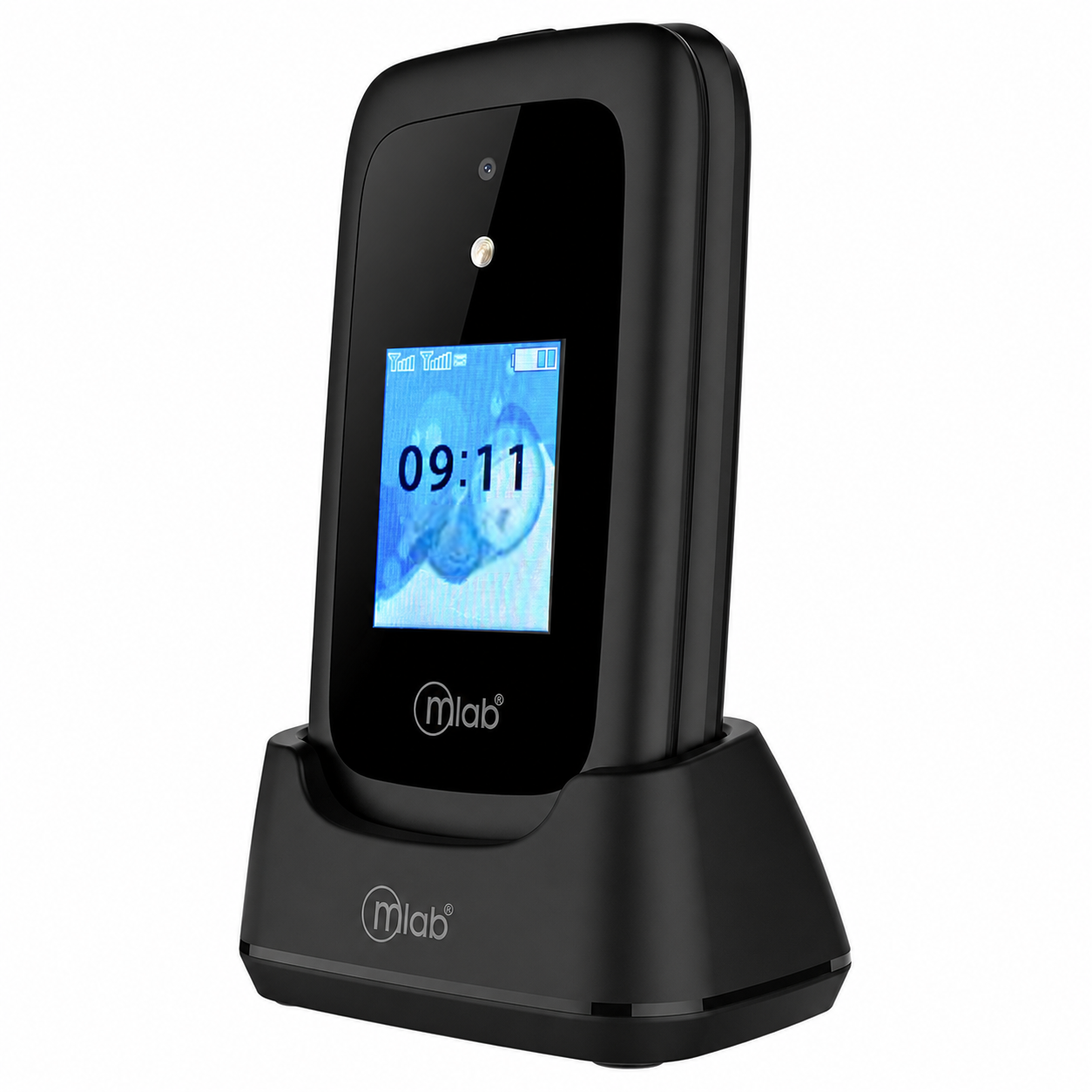 Teléfono Senior Adulto Mayor 4G Almeja con Base de  Carga BK