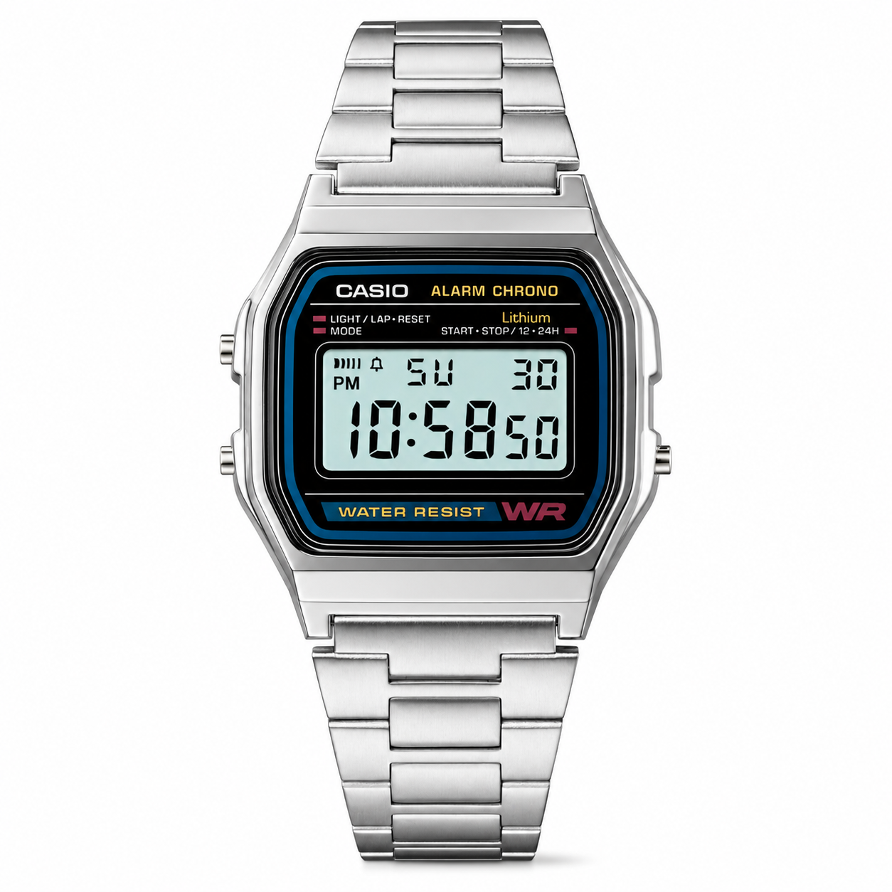 Reloj Casio Digital Classic Silver Edition A158WA-1DF