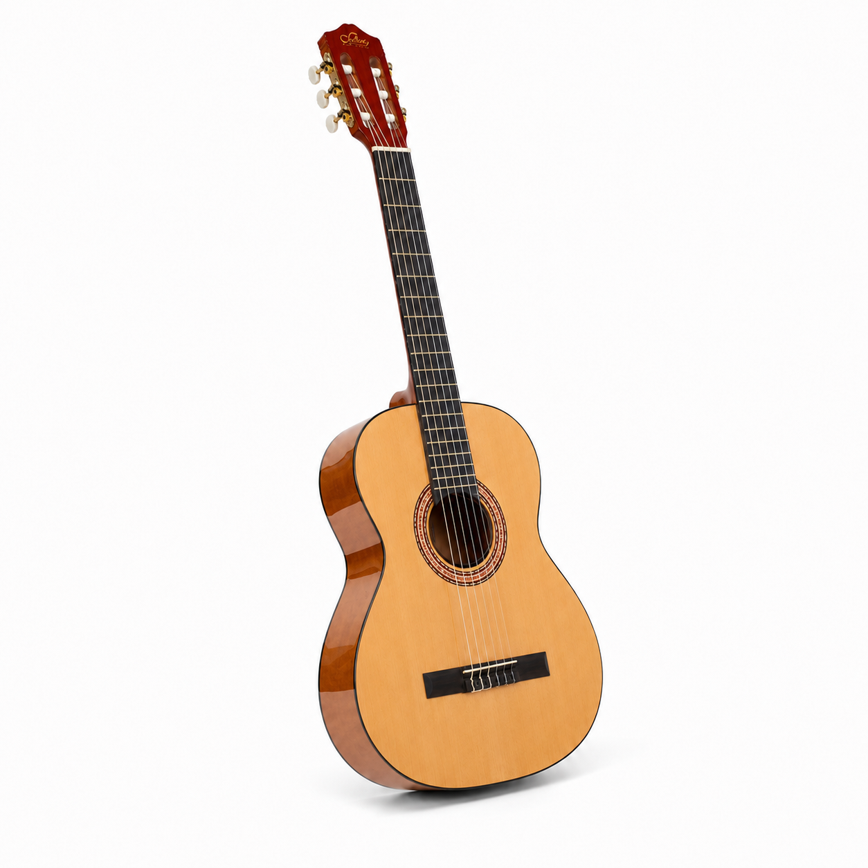 Guitarra Clásica Sevillana 39” Natural con Alma + Funda 8446