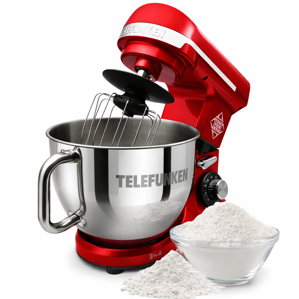 Batidora de Mesa Planetaria Telefunken 1100W 5.7L Vintage