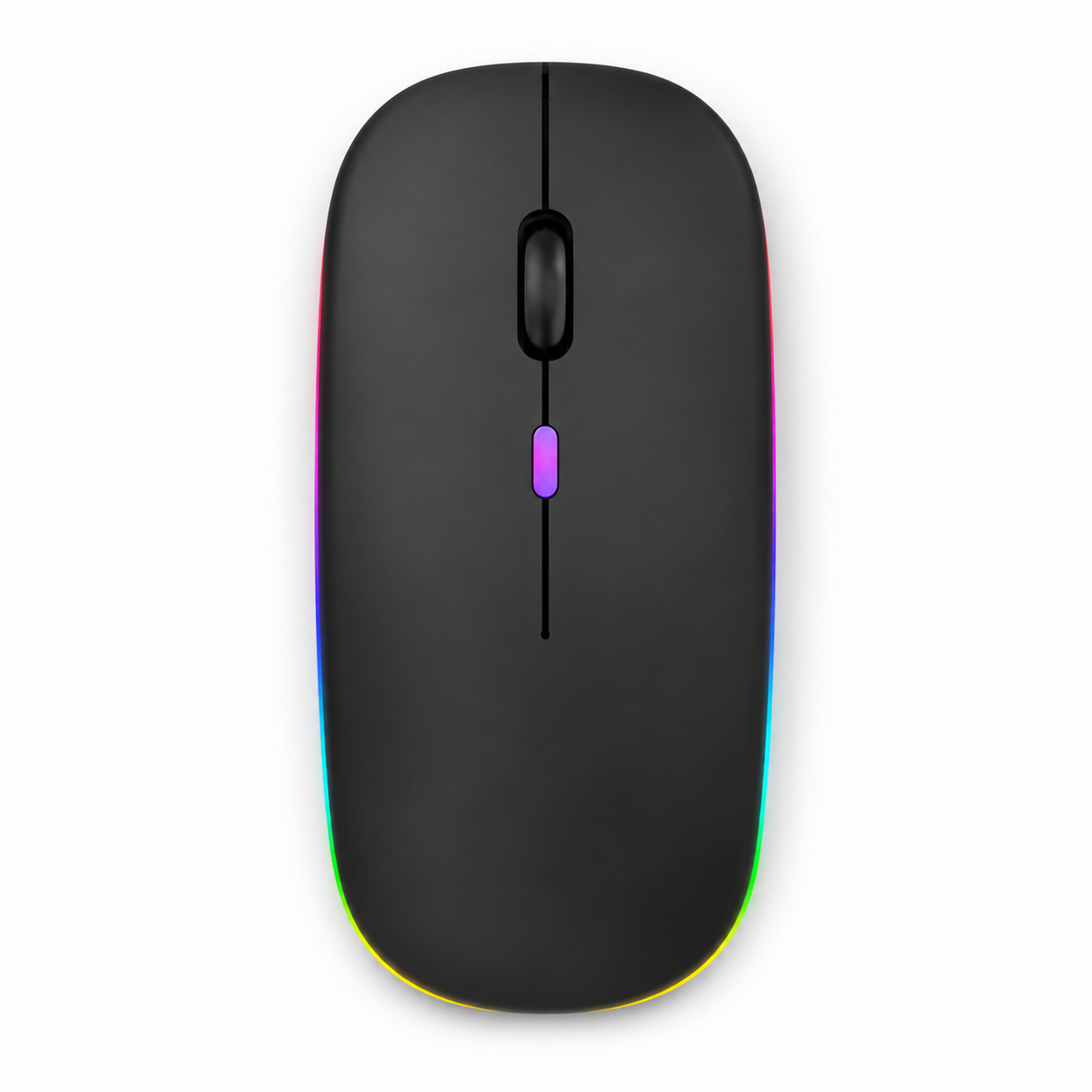 Mouse Inalámbrico Dual Bluetooth + USB 2G Recargable RGB BK
