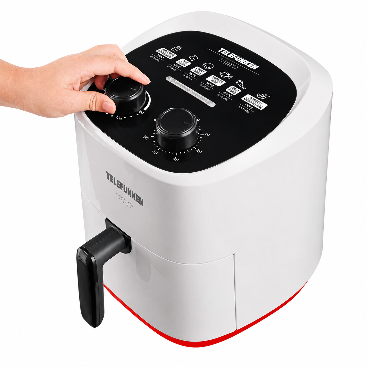 Freidora de Aire  TELEFUNKEN 1400w EasyFryer 3.6 LT 200° Max