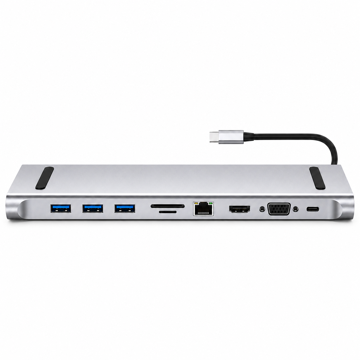 Hub Multipuerto Type-C (10en1) Profesional PD60W 4K Gigabyte