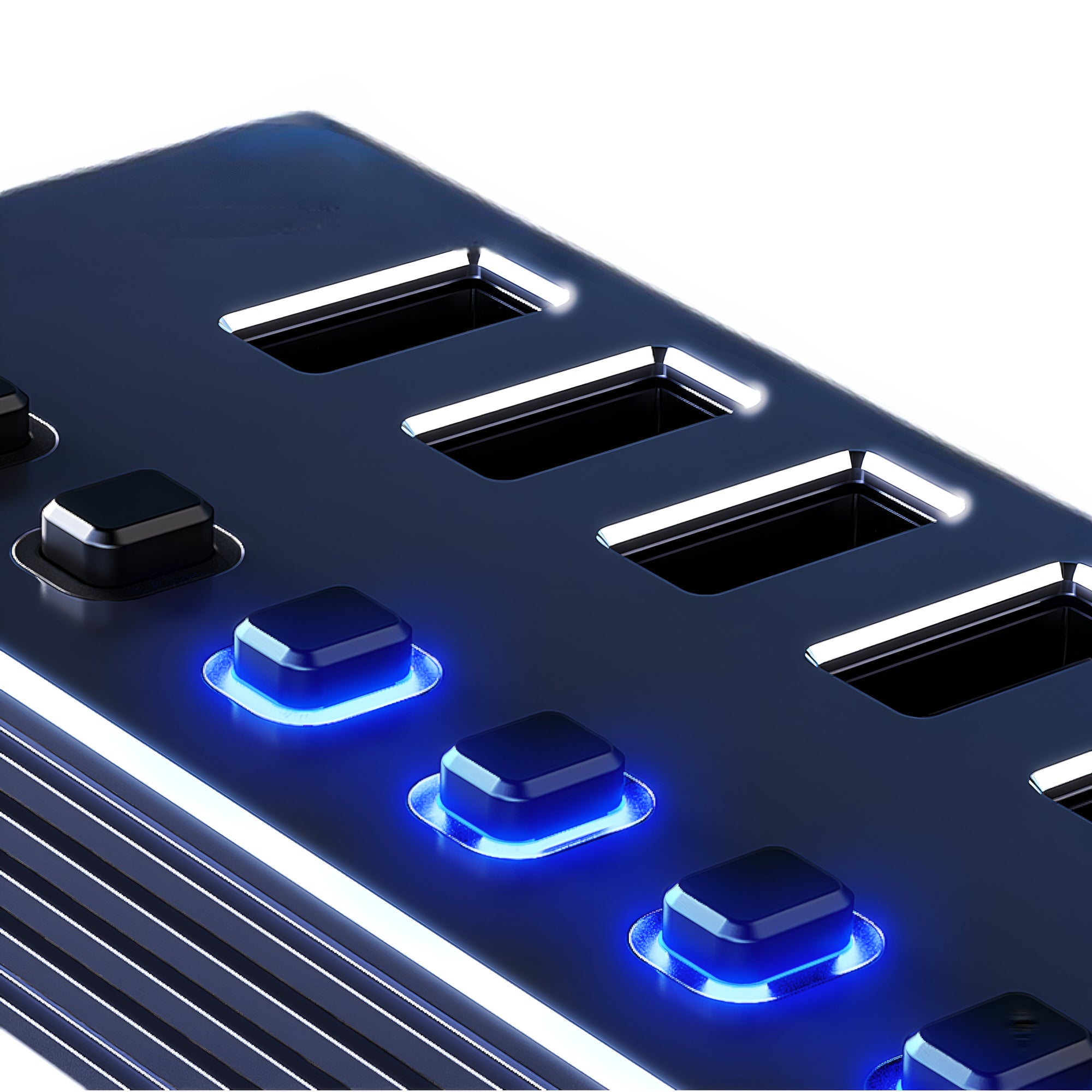 Hub USB de 7 Puertos 3.0 High Speed + Adaptador USB-C 5 Gbps