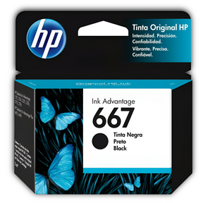 Tinta HP 667 Negra Cartridge Original 3YM79AL 2 ML Black