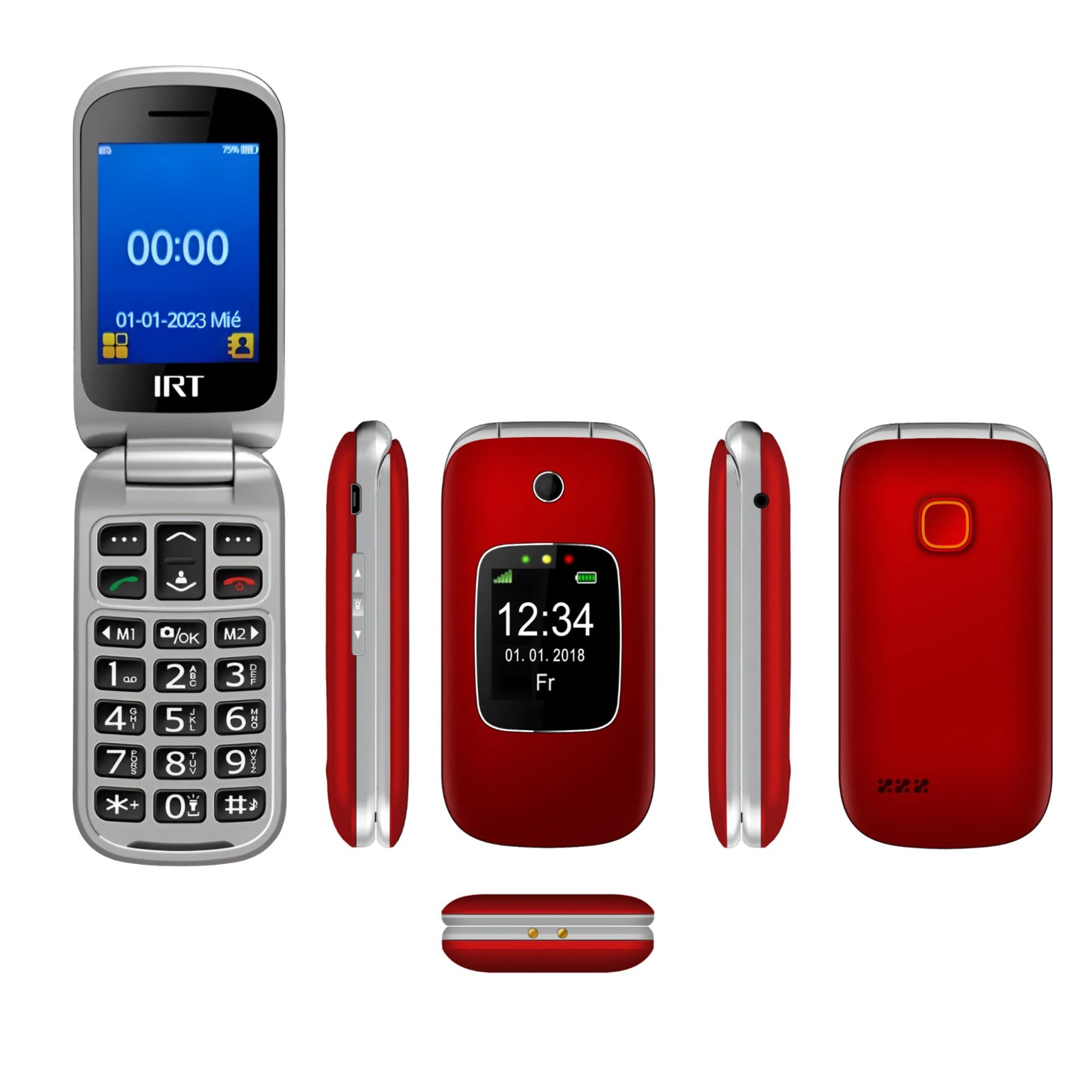 Teléfono IRT Senior 4G S. O. S para Adulto Mayor Almeja 330R