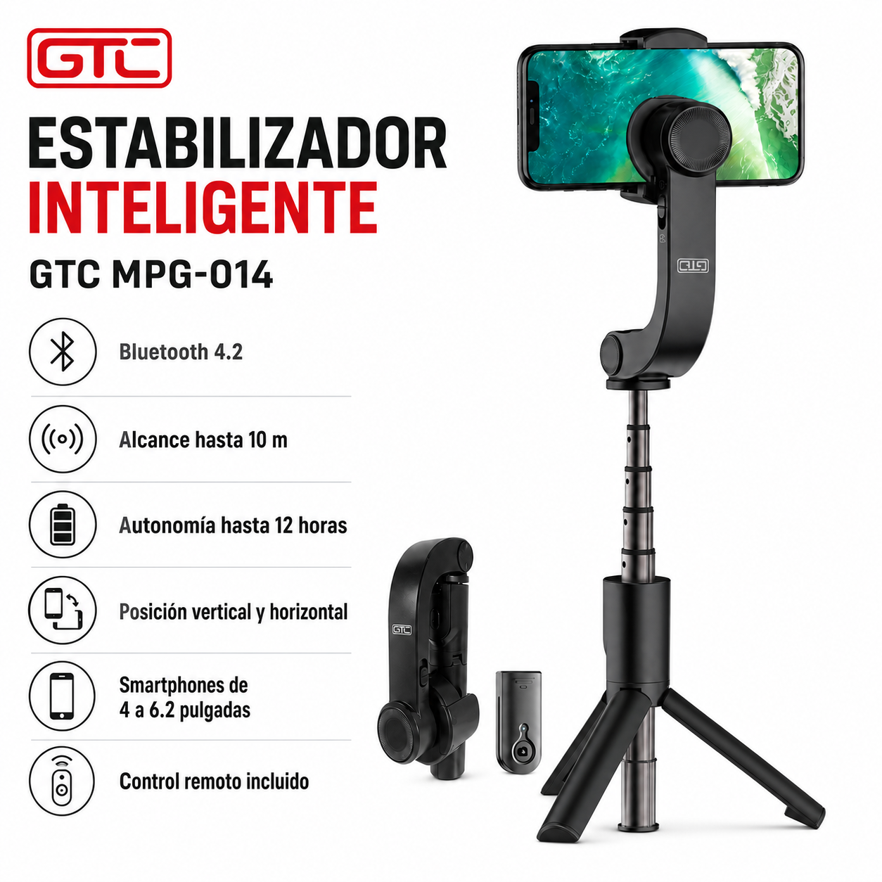 Estabilizador de imágenes y video para Celular Inteligente