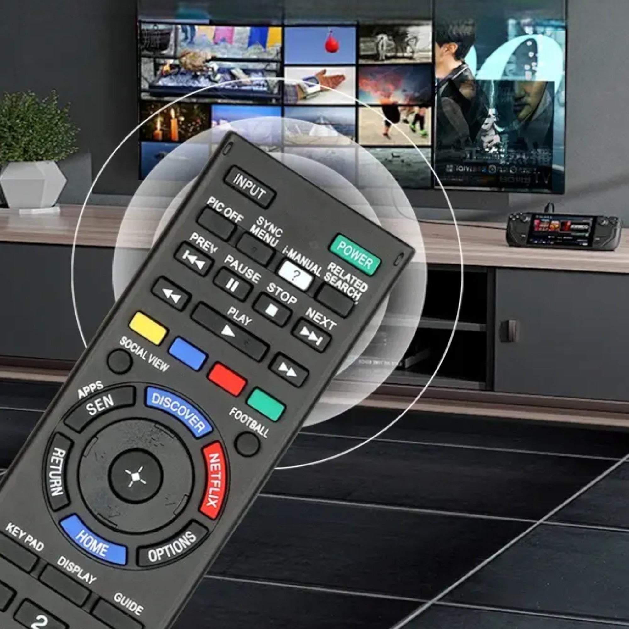 Control Remoto para Sony Smart TV LED /  LCD / 3D