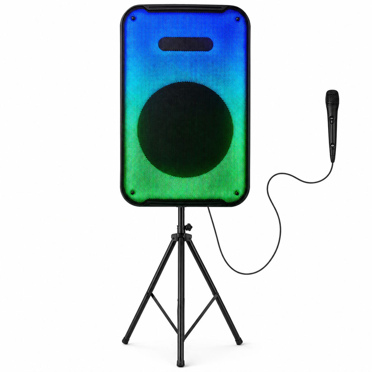 Parlante Bluetooth Flaming Ambiglow 12" RGB (Atril+ Mic) 30W