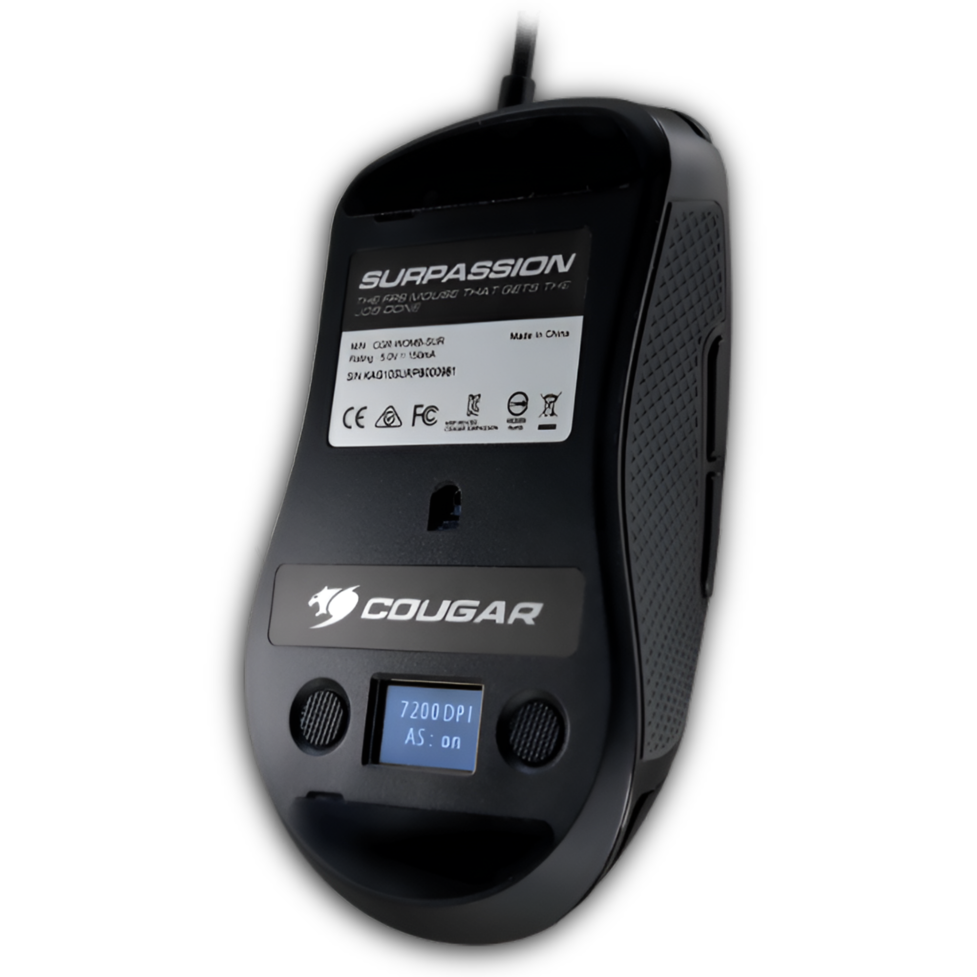 Mouse Gamer Cougar Surpassion + LCD Regulador DPI y HZ