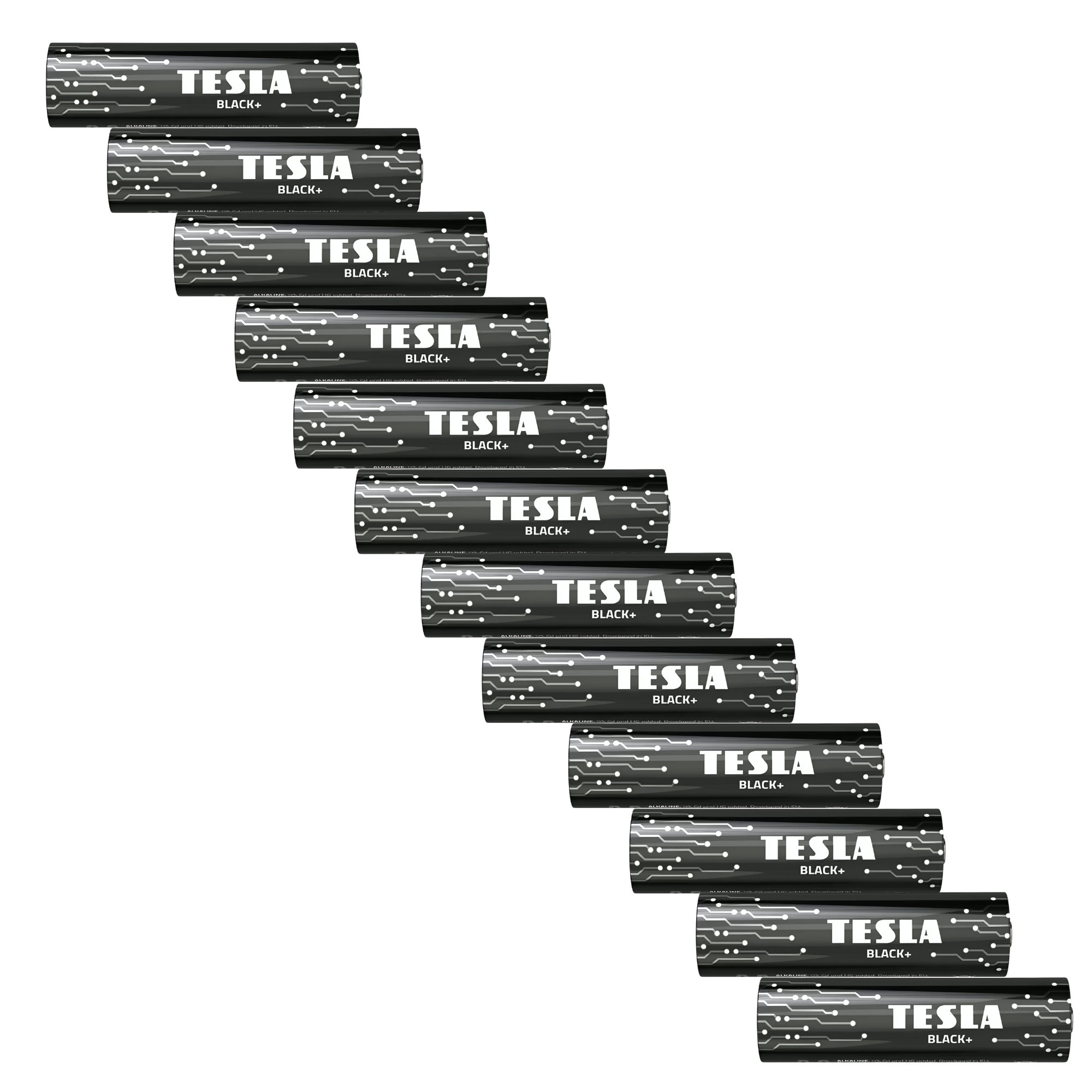 Pack 12 Pilas Tesla Black+ AAA T-ES-013 – Alcalinas High Power