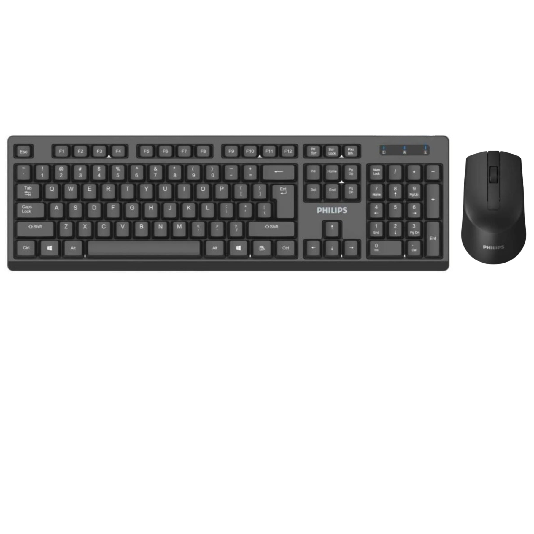 Mouse y Teclado Inalámbrico Philips Quiet Edition USB 2.4Ghz