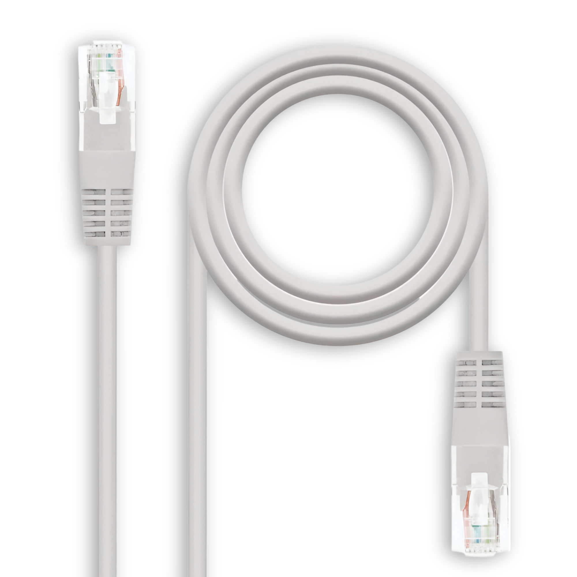 Cable De Red 15 Metros 100% Cobre UTP CAT 5E Gris 5E15M BAG