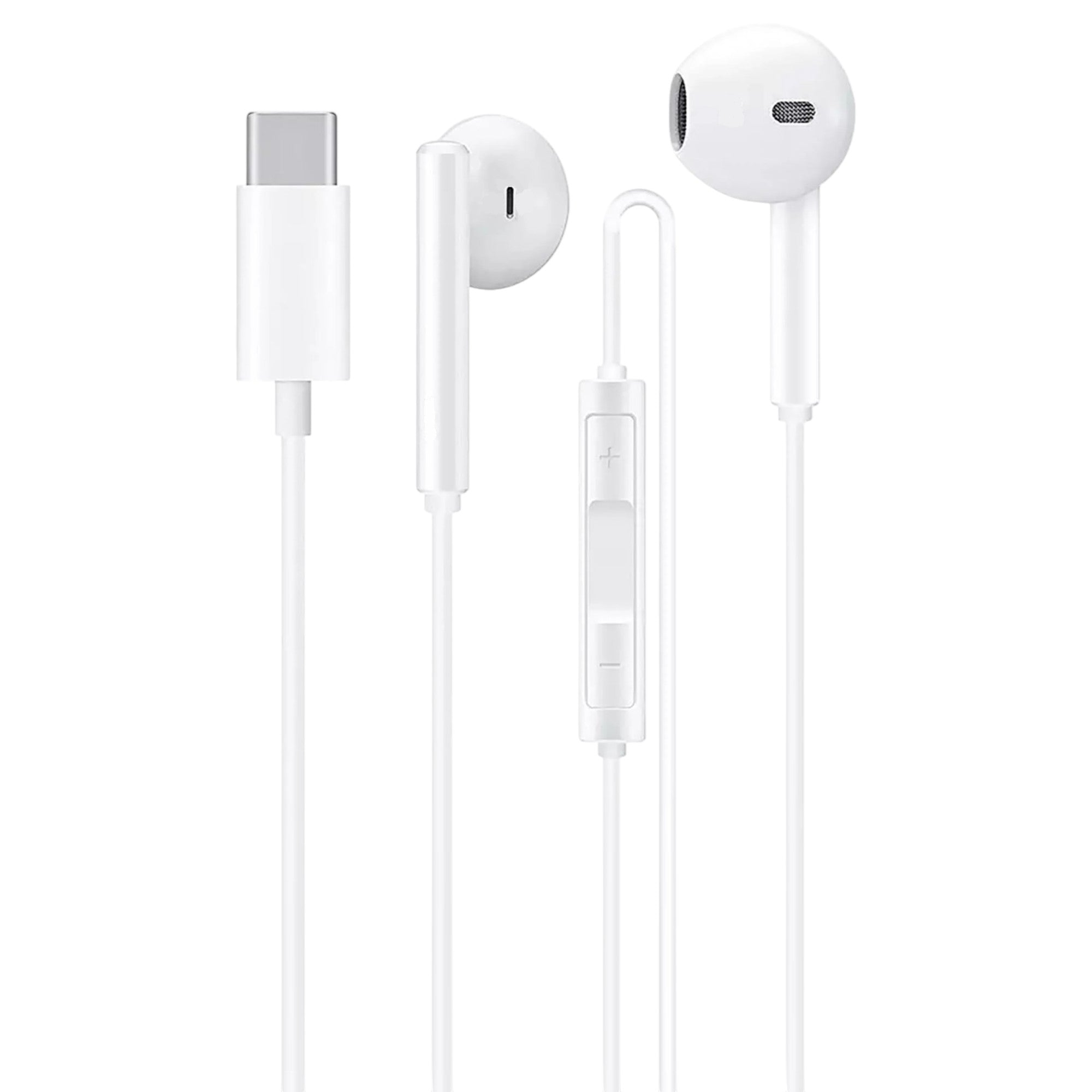 Audífonos Type-C HIFI con Manos Libre Tecmaster White 300516