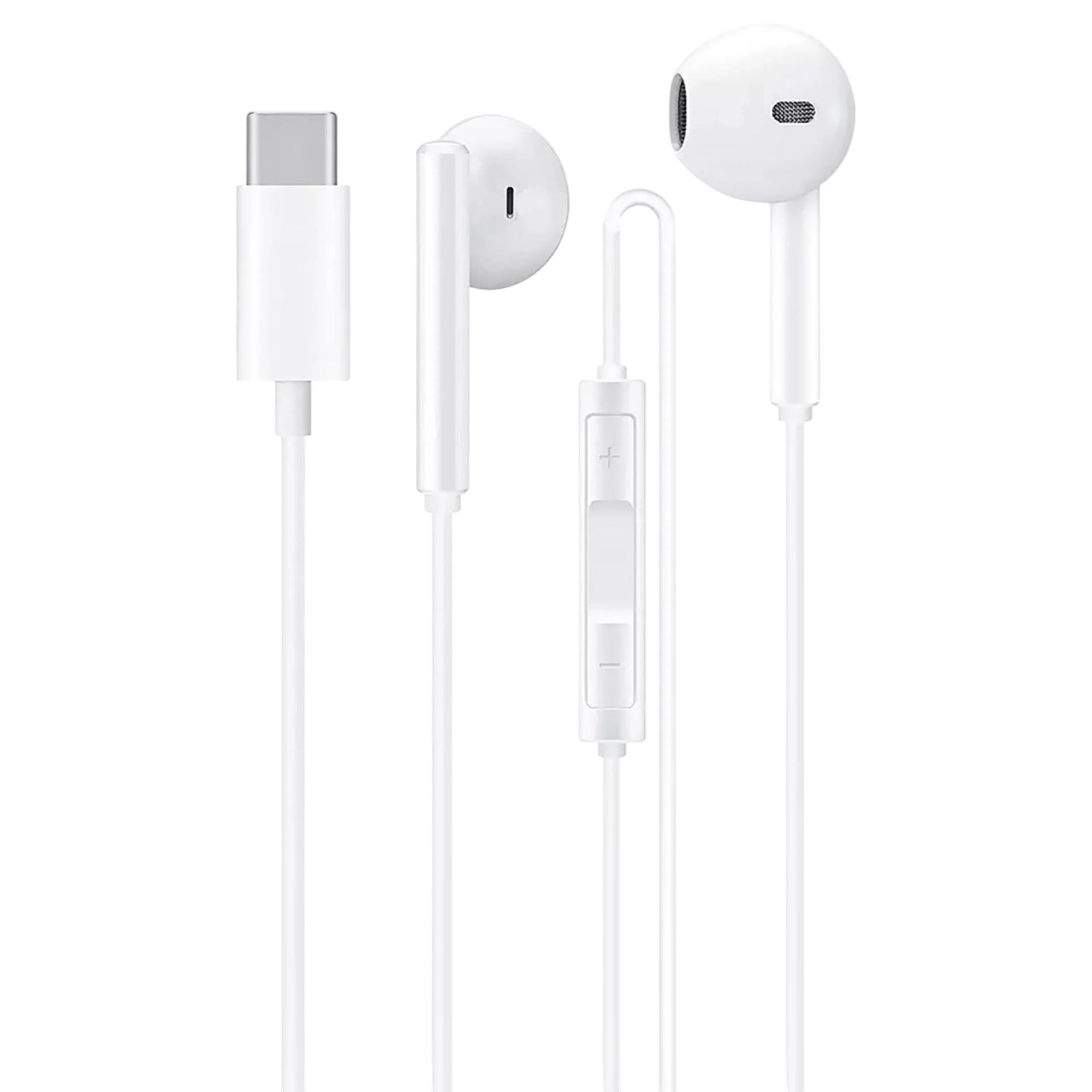 Audífonos Type-C HIFI con Manos Libre Tecmaster White 300516