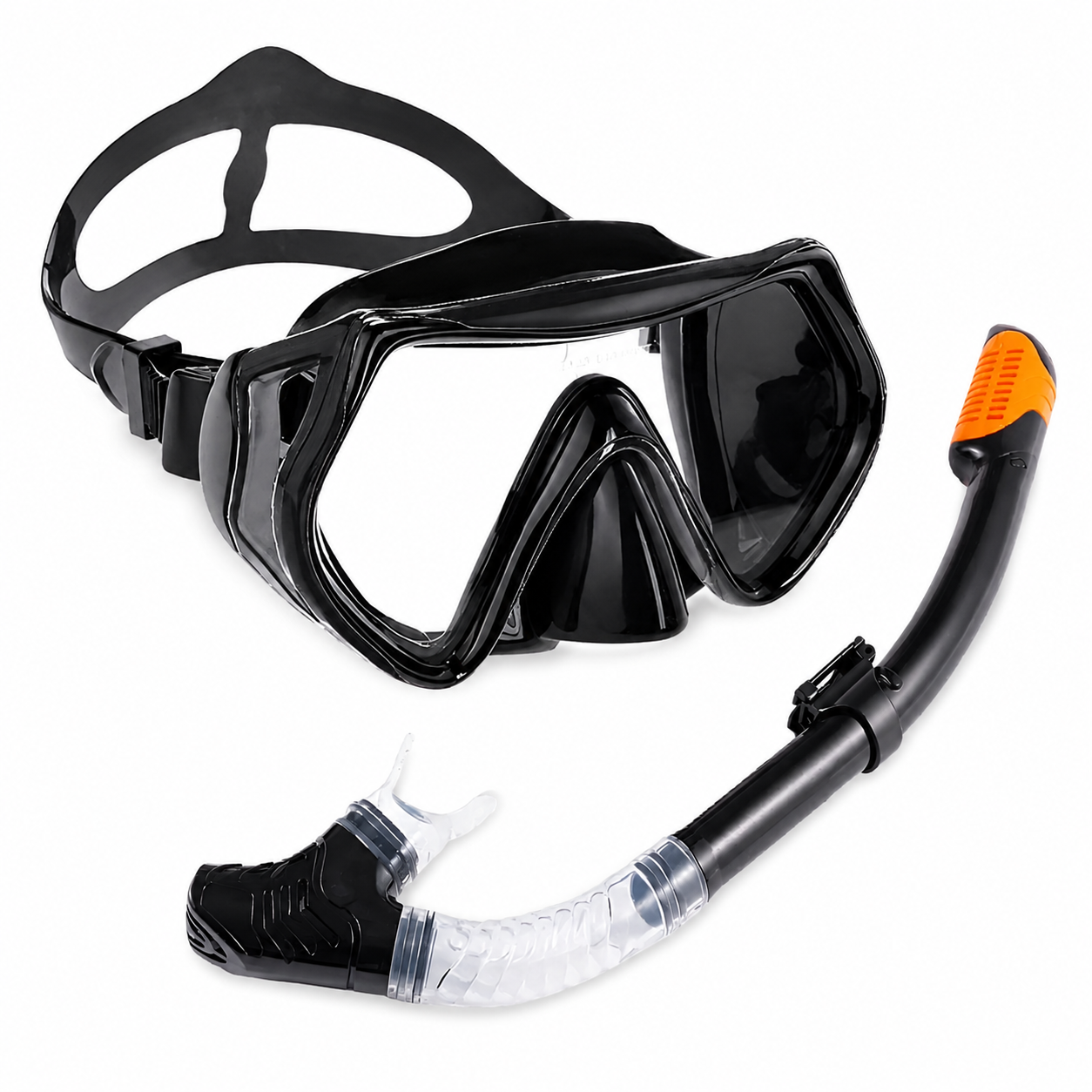 Mascara de Buceo Anti Fugas de Vidrio Templado con Snorkel